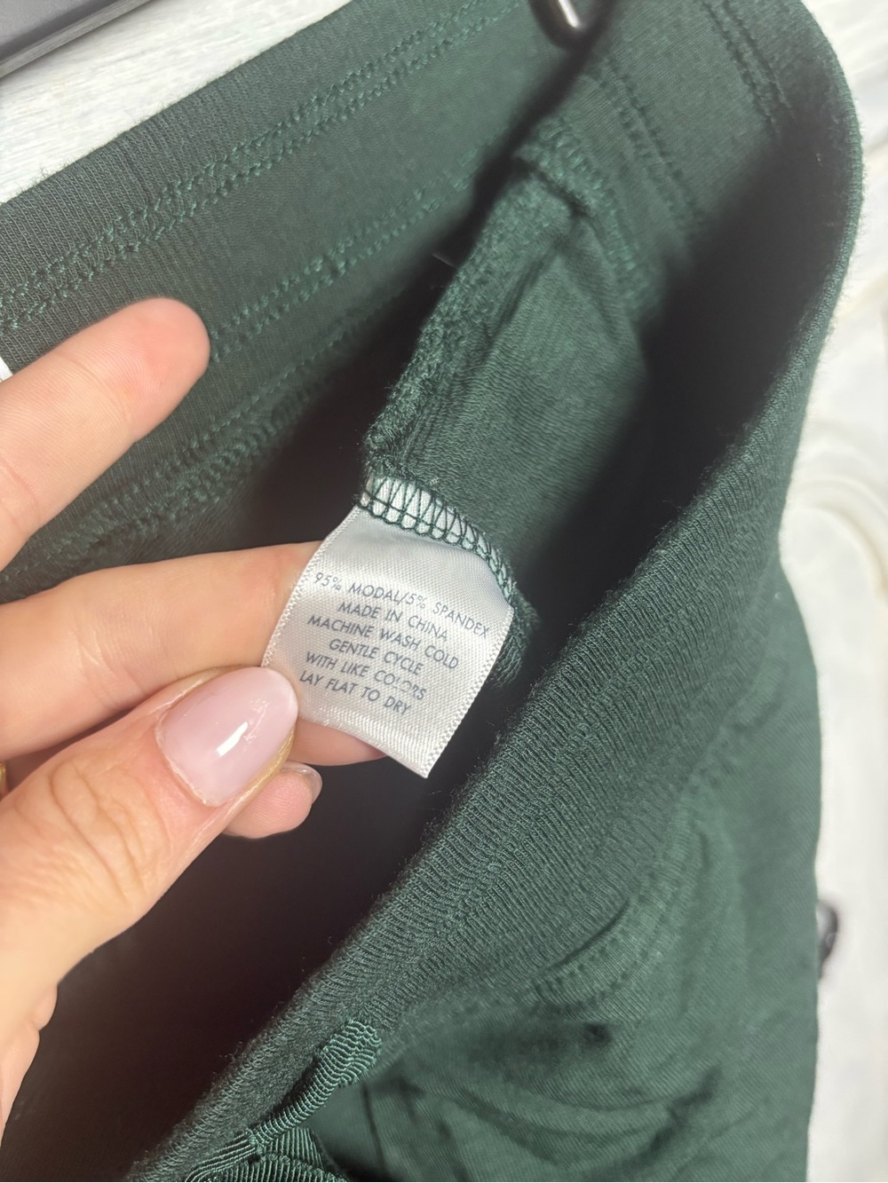 Lake Modal Relax Pants Conifer Green Lounge Cozy Buttery Soft Wide Leg - Picture 9 of 10